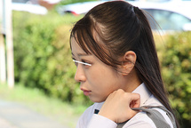 NHDTC-27402 下着の上から弄りまわすクリ責めで発情イキする敏感マンスジJ○羞恥 小さいリボン付きのピンクのパンティ サンプル画像1